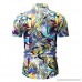 Fashion Print T Shirt Donci Casual Vacation Beach Summer Short Sleeve Tops Fashion Lapel Buttons Hot Deals Tees White B07Q34LH7D